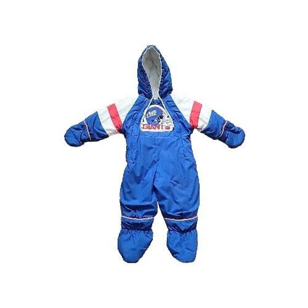 Vintage NFL Baby NY Giants Snowsuit Size 12 Months